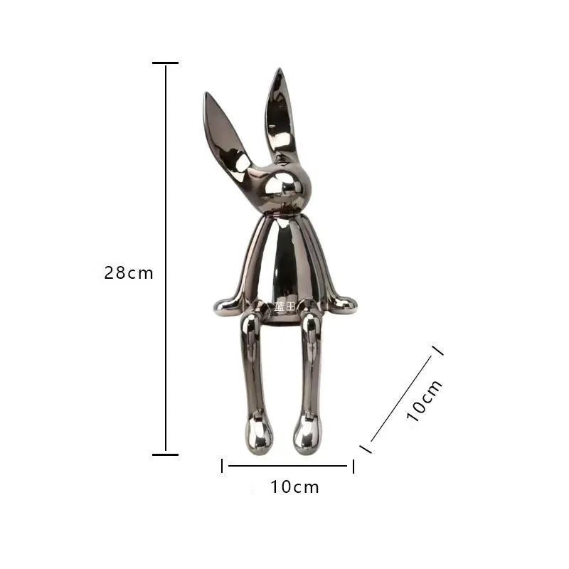 lusailstore - nordic bunny mini statues