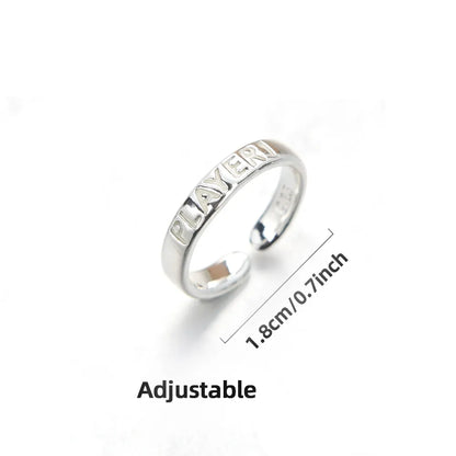 lusailstore - Glow in Dark Matching Hearts Couple Rings Set