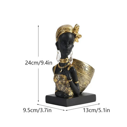 lusailstore - exotic african tribal ornaments statue