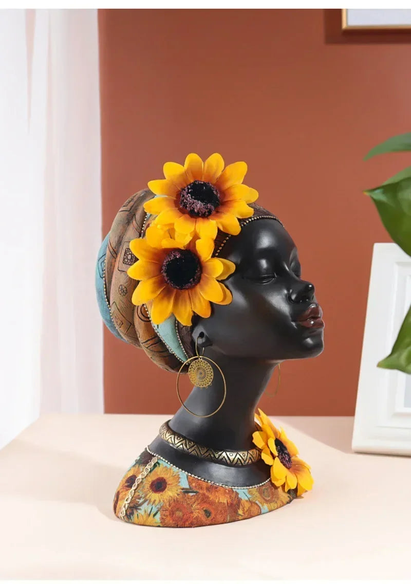 lusailstore - exotic african tribal ornaments statue