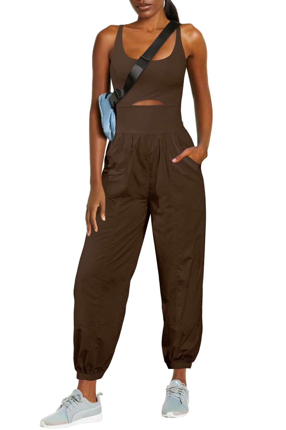 lusailstore- Women's Camisole Sportswear Jumpsuit