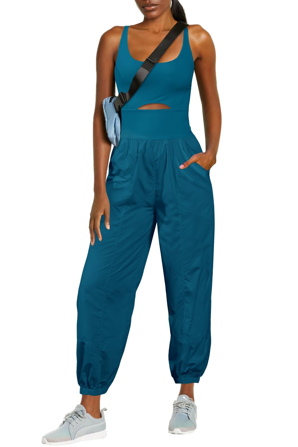 lusailstore- Women's Camisole Sportswear Jumpsuit