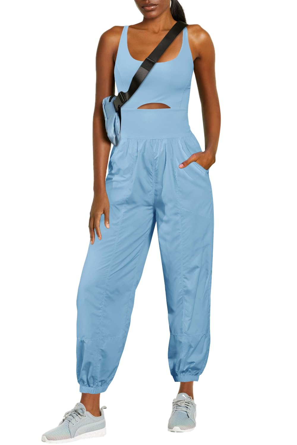 lusailstore- Women's Camisole Sportswear Jumpsuit