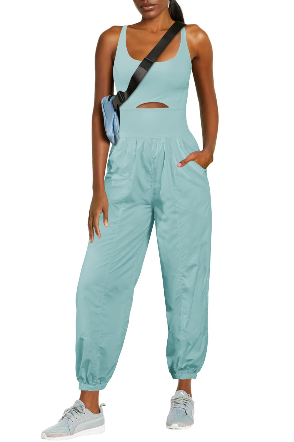 lusailstore- Women's Camisole Sportswear Jumpsuit