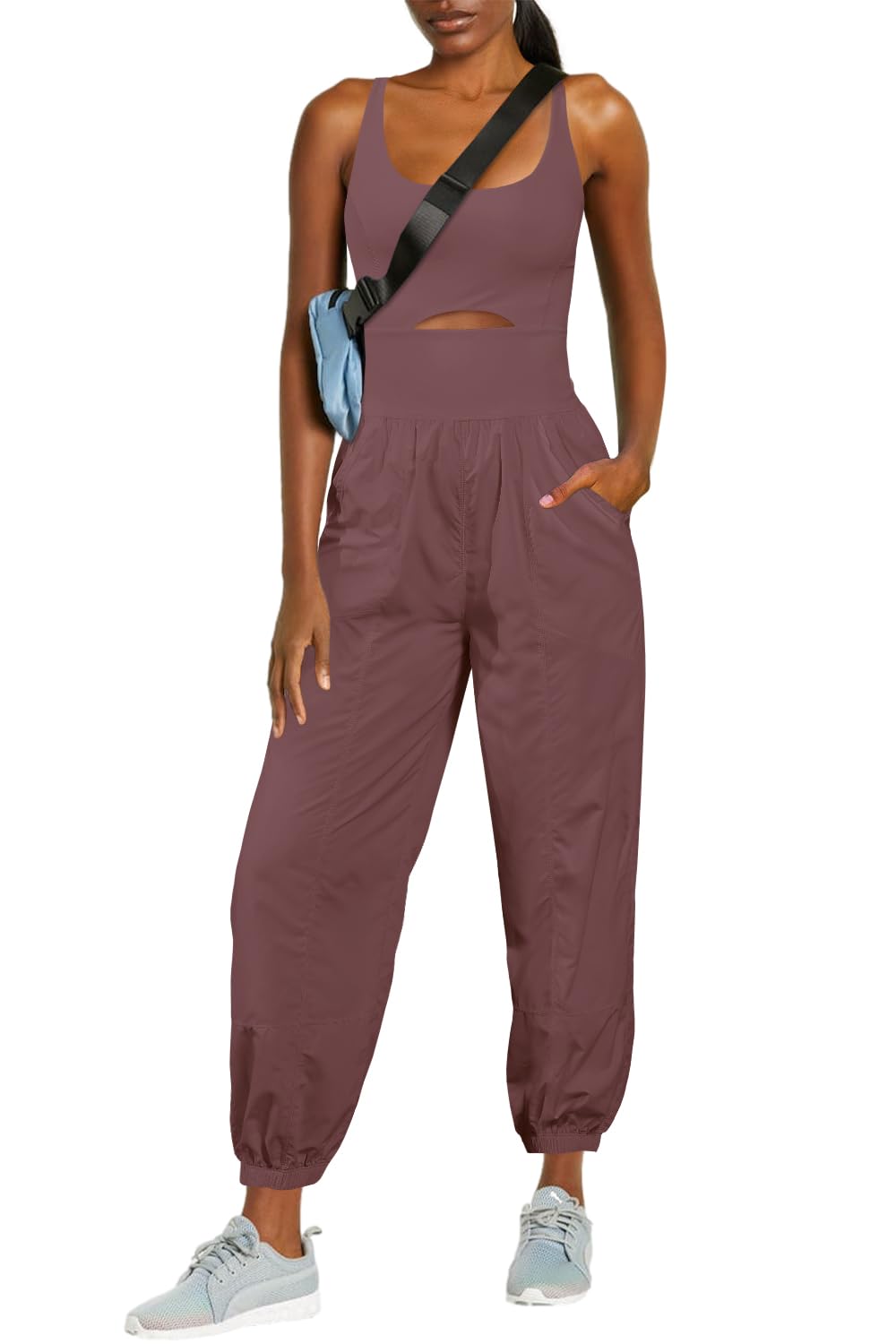 lusailstore- Women's Camisole Sportswear Jumpsuit