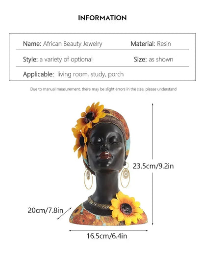 lusailstore - exotic african tribal ornaments statue