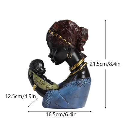 lusailstore - exotic african tribal ornaments statue