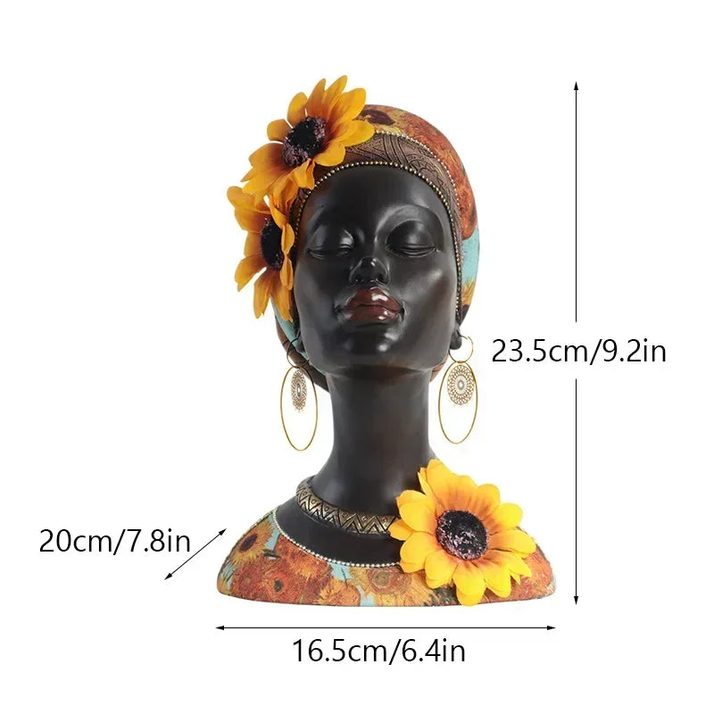 lusailstore - exotic african tribal ornaments statue