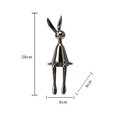 lusailstore - nordic bunny mini statues