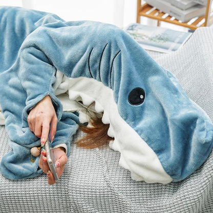 lusailstore - Shark Blanket Flannel Loungewear