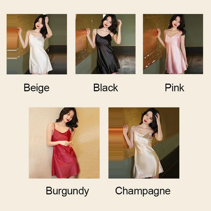 lusailstore-Women’s Super Thin Slip Dress Nightwear