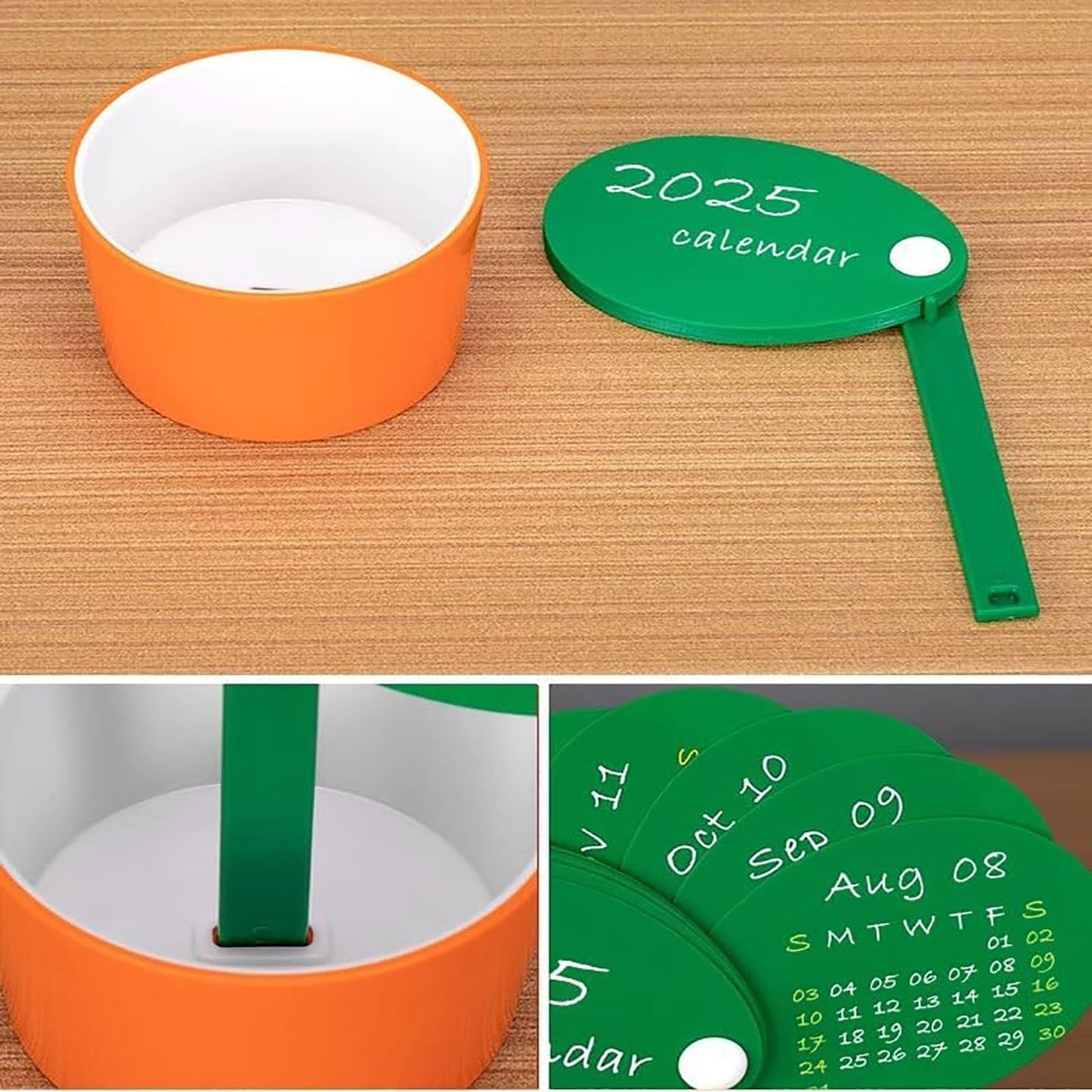 lusailstore - 2025 Cute Flower Pot Pen Holder Calendar