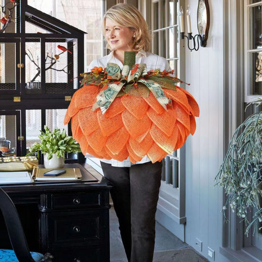 lusailstore - Farmhouse Pumpkin Wreath