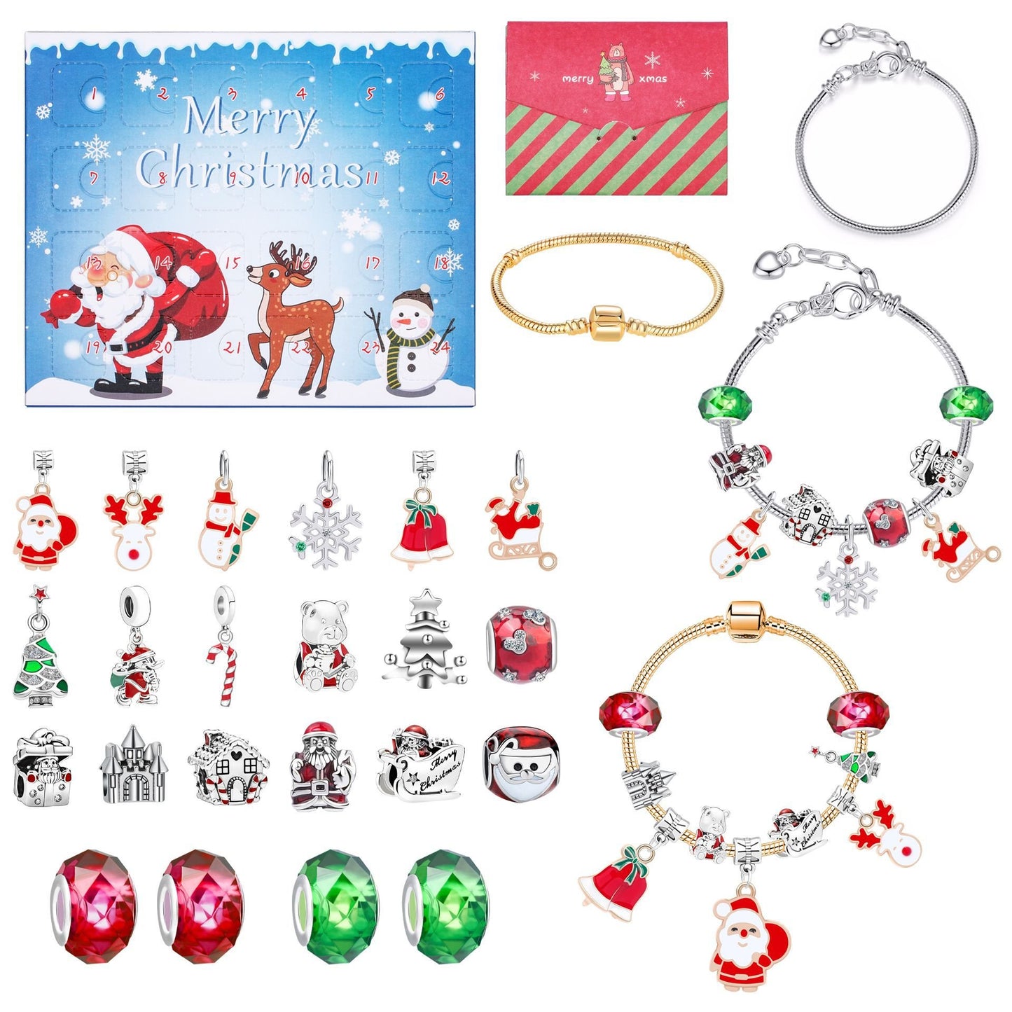 lusailstore - diy christmas advent calendar bracelets set