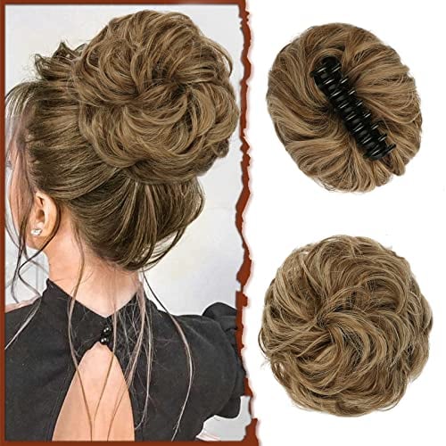 lusailstore-Claw Clip Messy Bun Hair Piece