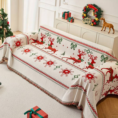 lusailstore - christmas themed sofa cover