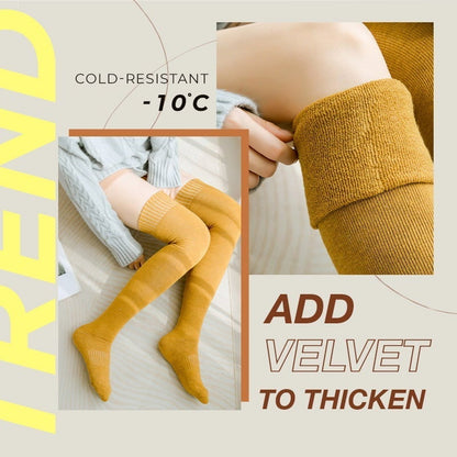 lusailstore-Plush Thickened Medium Tube Warm Women's Socks