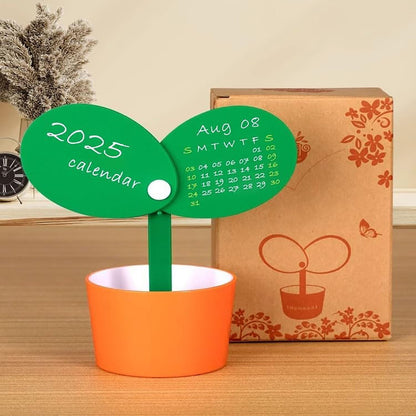 lusailstore - 2025 Cute Flower Pot Pen Holder Calendar