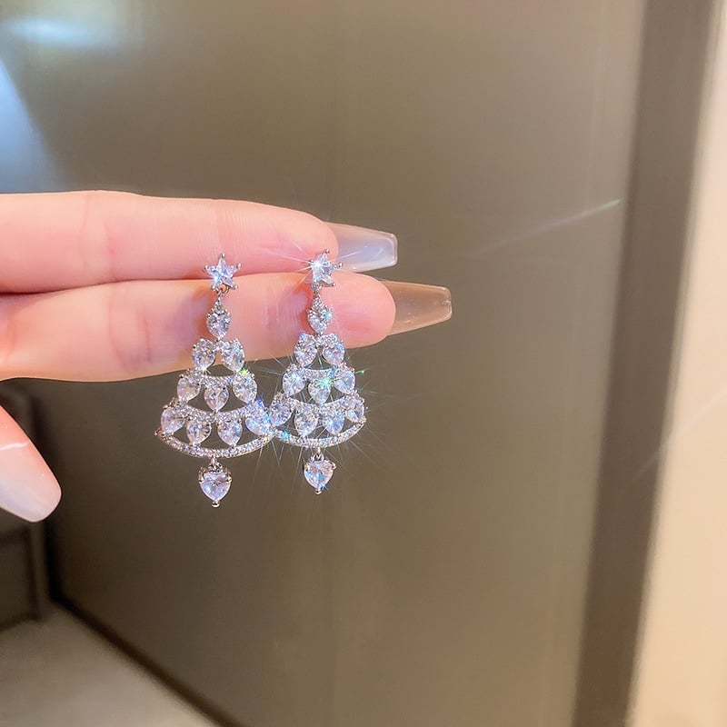 lusailstore - Shiny Christmas Tree Earrings