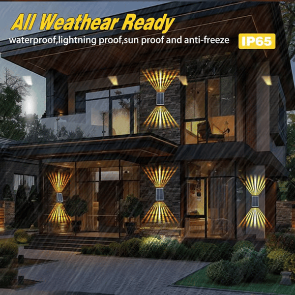 lusailstore - solar outdoor wall lights