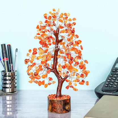 Red Onyx Crystal Tree