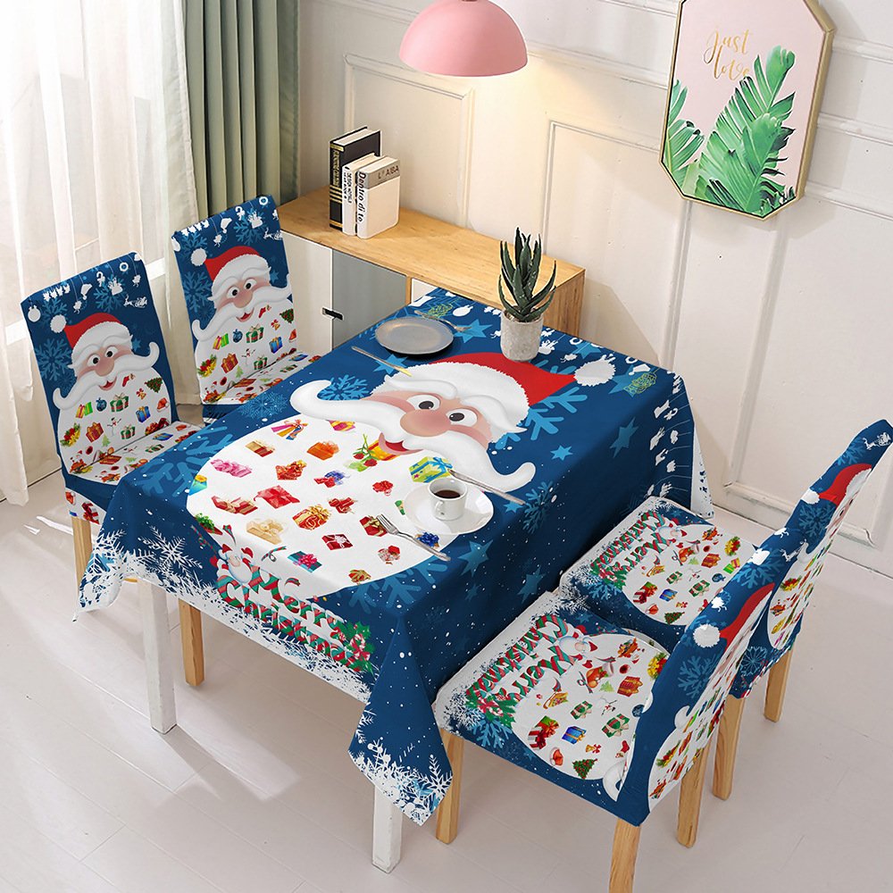 lusailstore - christmas tablecloth chair sets