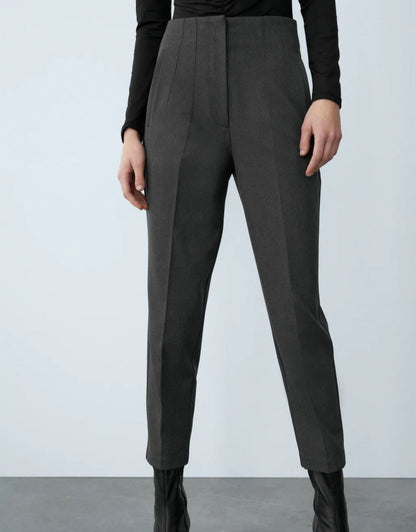 lusailstore - Tailored Pleat High Waist Pants