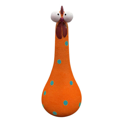 lusailstore - long neck big eye chicken ornaments decor