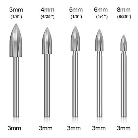 lusailstore - 5-piece woodcarving drill bit sets