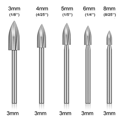 lusailstore - 5-piece woodcarving drill bit sets