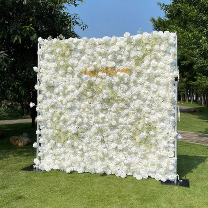 lusailstore - handmade roll-up fabric flower wall