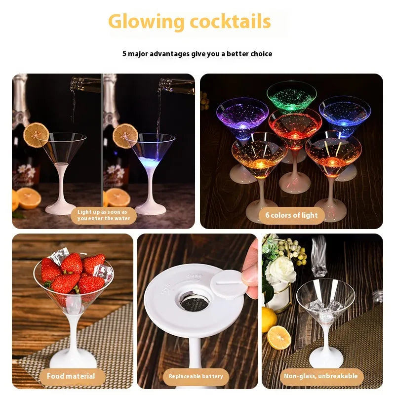 lusailstore - led light wine glasses