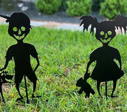 lusailstore- Halloween Yard Decor Metal  Art