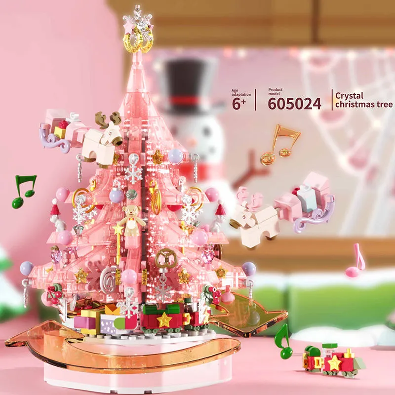 lusail store - Christmas tree building block music box