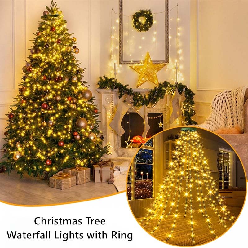 lusailstore - waterfall led christmas tree lights