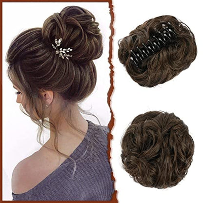 lusailstore-Claw Clip Messy Bun Hair Piece