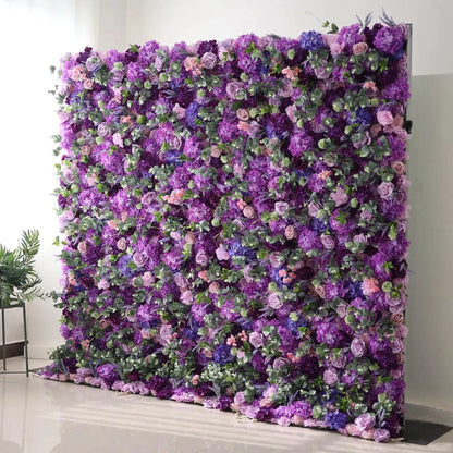 lusailstore - handmade roll-up fabric flower wall