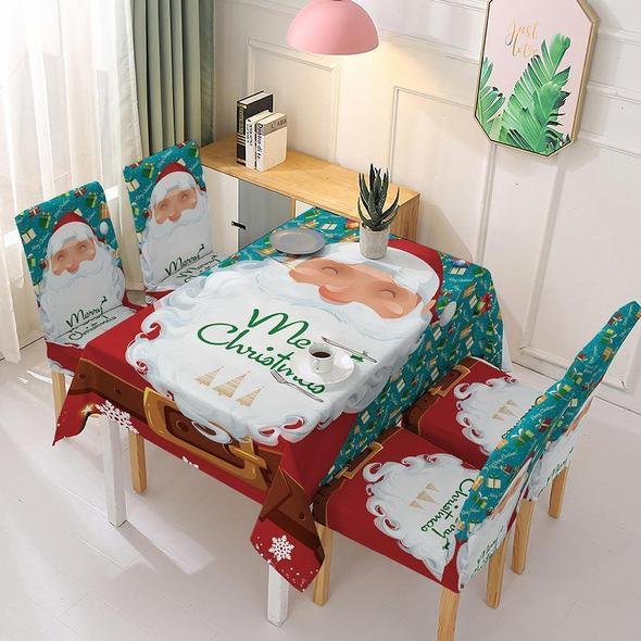 lusailstore - christmas tablecloth chair sets