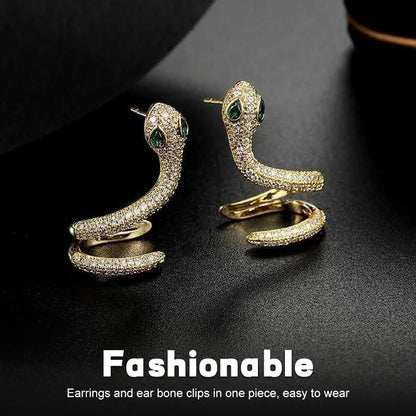 lusailstore - snakes earrings