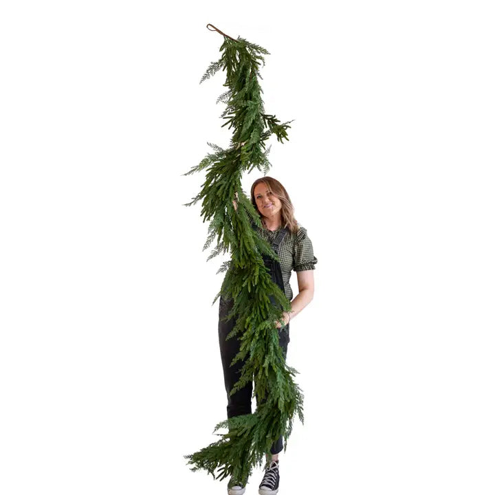 lusailstore - Real Touch Norfolk Pine Garland