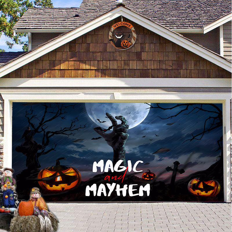 lusailstore- Halloween 2024 Garage Door and Wall Decoration