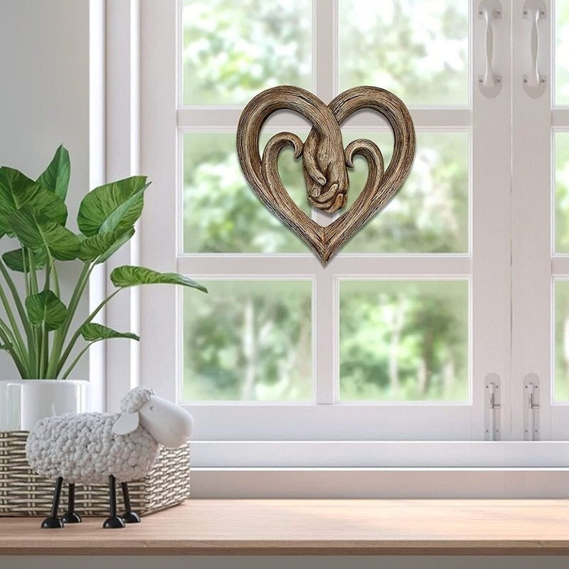 lusailstore - heart-shaped hand in hand wall decorations