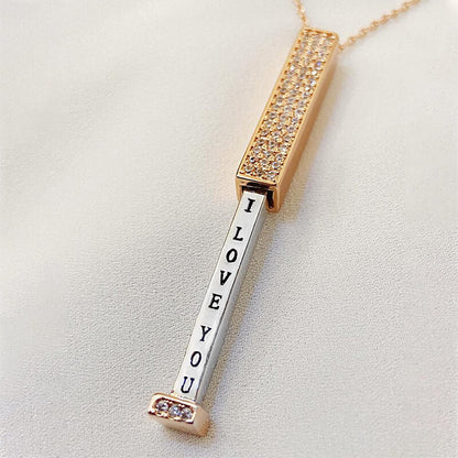 lusailstore - hidden i love you necklace