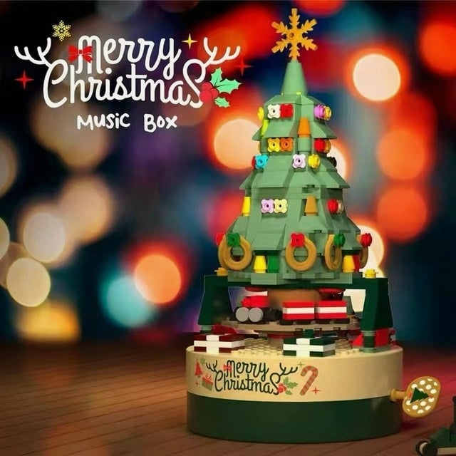 lusail store - Christmas tree building block music box