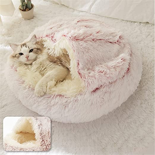 lusailstore - pet bed round plush