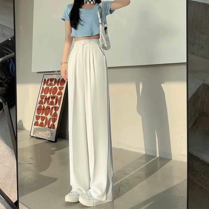 lusailstore - Woman's Casual Full-Length Loose Pants