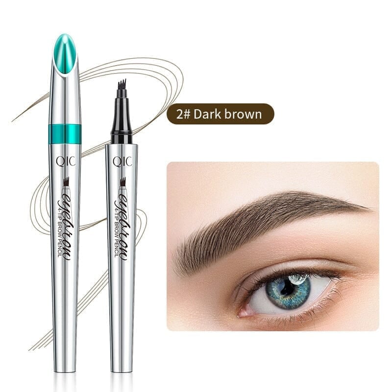 lusailstore - 3D Waterproof 4 Fork Tip Eyebrow Pencil