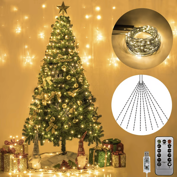 lusailstore - Solar Christmas LED Firefly Flashing Light String