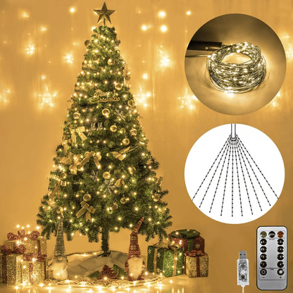 lusailstore - Solar Christmas LED Firefly Flashing Light String