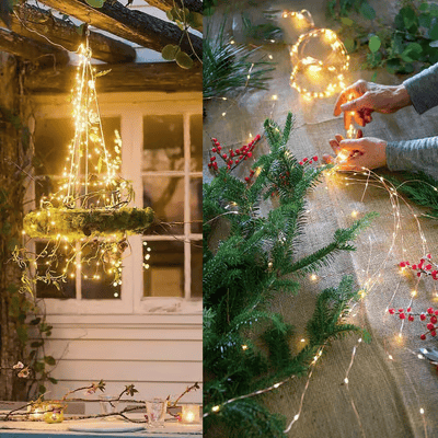 lusailstore - Solar Christmas LED Firefly Flashing Light String